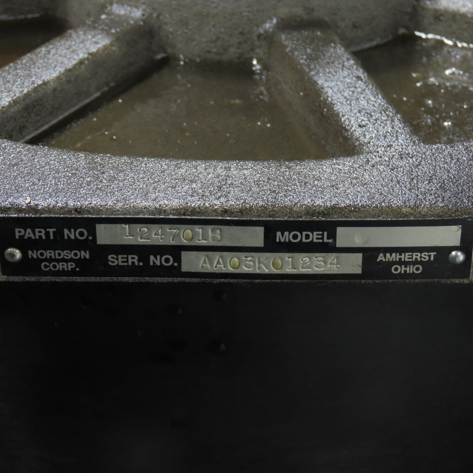 Nordson 1018488 B BU Bulk Unloader Pneumatic Drum Pump Assembly