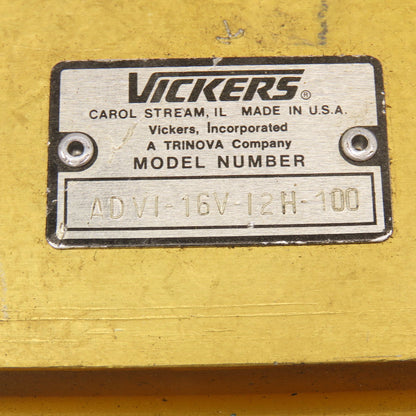 Vickers ADV1-16V-12H-100 Screw In Cartridge Accumulator Dump Valve