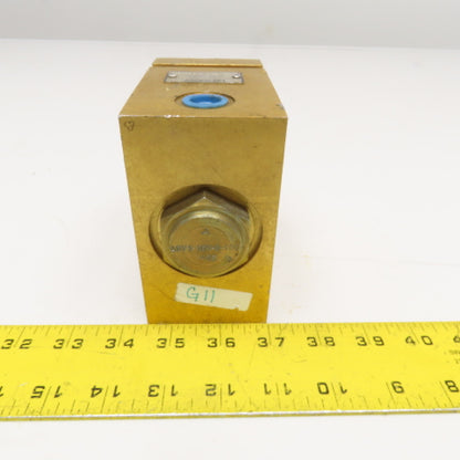 Vickers ADV1-16V-12H-100 Screw In Cartridge Accumulator Dump Valve