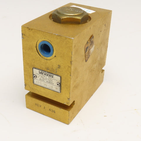 Vickers ADV1-16V-12H-100 Screw In Cartridge Accumulator Dump Valve