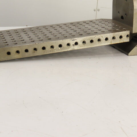 18" x 8" Jig Trunnion Fixture Setup Workholding Plate 137 Threaded Holes