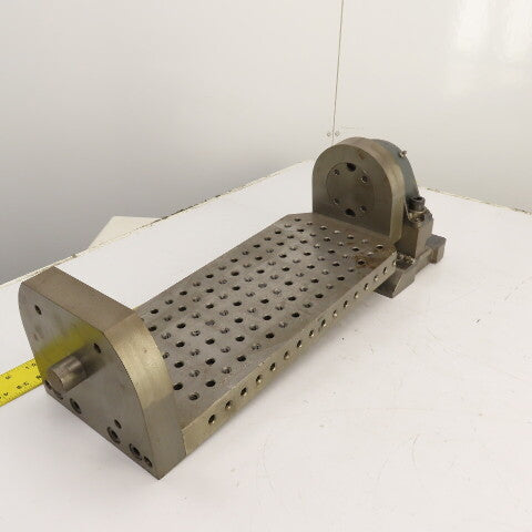18" x 8" Jig Trunnion Fixture Setup Workholding Plate 137 Threaded Holes