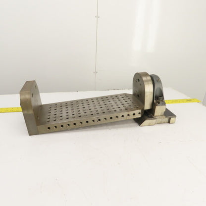 18" x 8" Jig Trunnion Fixture Setup Workholding Plate 137 Threaded Holes