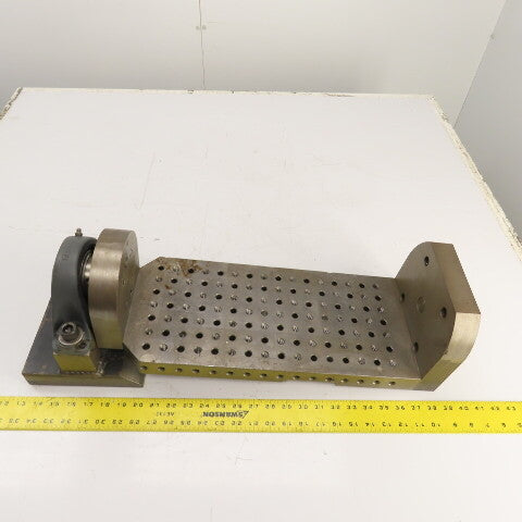 18" x 8" Jig Trunnion Fixture Setup Workholding Plate 137 Threaded Holes