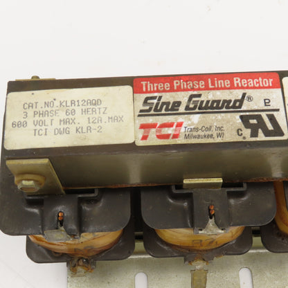 Trans Coil KLR12AQD Sine Guard 600V 60Hz 3Ph Line Reactor