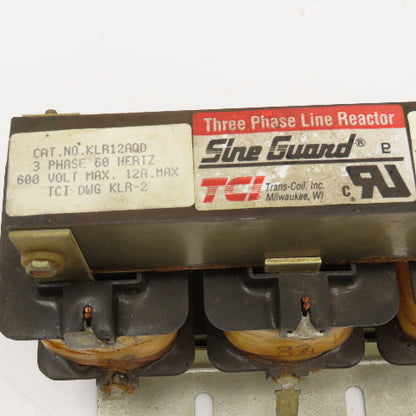 Trans Coil KLR12AQD Sine Guard 600V 60Hz 3Ph Line Reactor