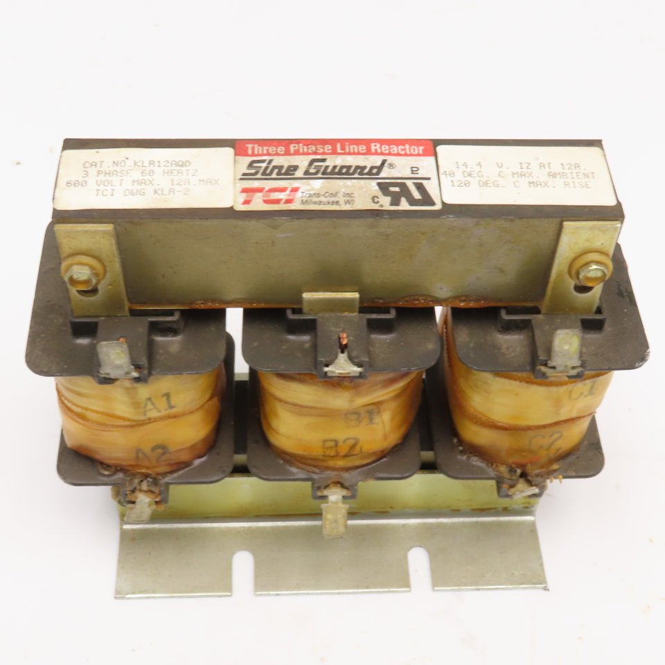Trans Coil KLR12AQD Sine Guard 600V 60Hz 3Ph Line Reactor