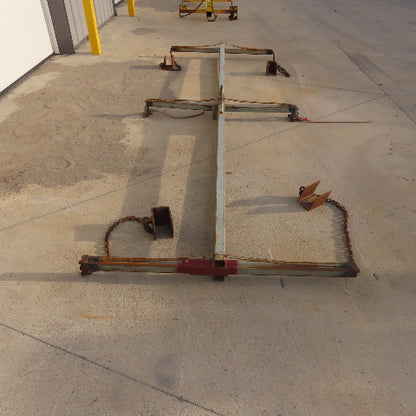 American Wire Rope & Sling 500LBS 6-Point Lifting Spreader Bar Beam 144"L