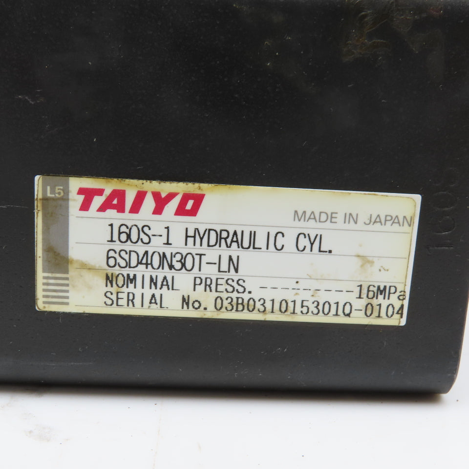 Taiyo 6SD40N30T-LN 40mm Bore 30mm Stroke Double Acting Hydraulic Cylinder
