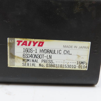 Taiyo 6SD40N30T-LN 40mm Bore 30mm Stroke Double Acting Hydraulic Cylinder
