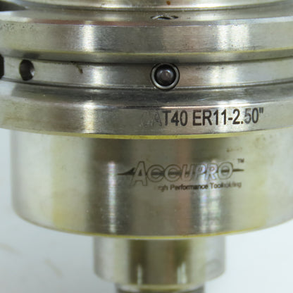 Accupro CAT40-ER11-2.50" CAT 40 Coolant Thru Tool Holder ER11 2.50"