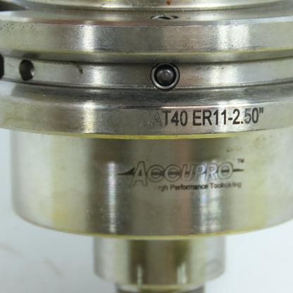 Accupro CAT40-ER11-2.50" CAT 40 Coolant Thru Tool Holder ER11 2.50"