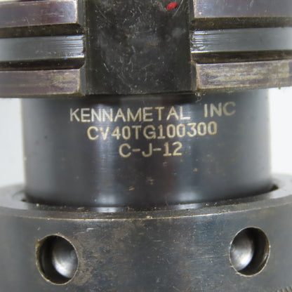 Kennametal CV40TG100300 C-J-12 CAT40 Single Angle Collet Chuck Tool Holder