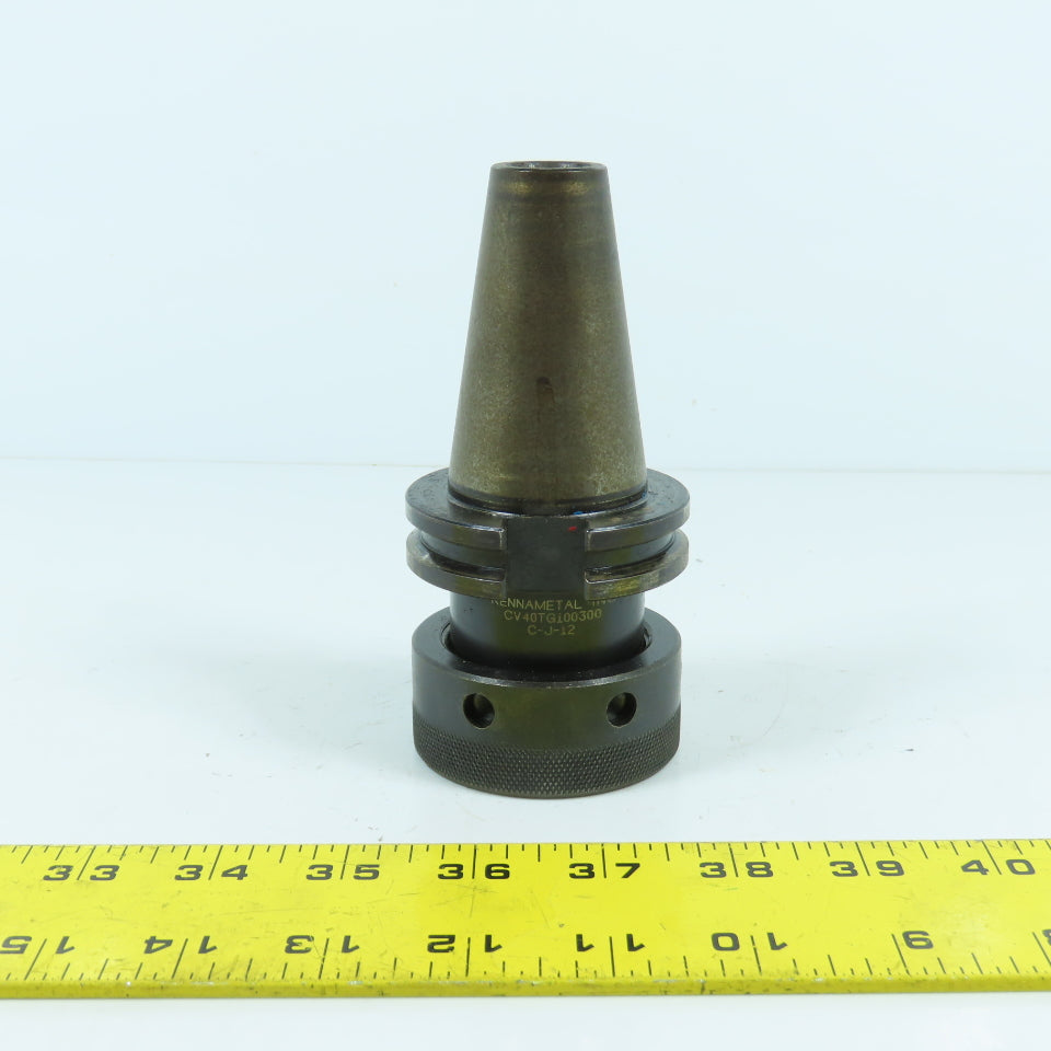 Kennametal CV40TG100300 C-J-12 CAT40 Single Angle Collet Chuck Tool Holder