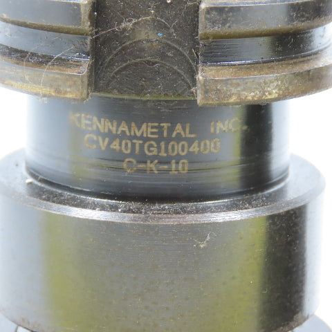Kennametal CV40TG100400 CAT40 Coolant Thru Single Angle Collet Chuck Lot Of 2