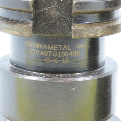 Kennametal CV40TG100400 CAT40 Coolant Thru Single Angle Collet Chuck Lot Of 2