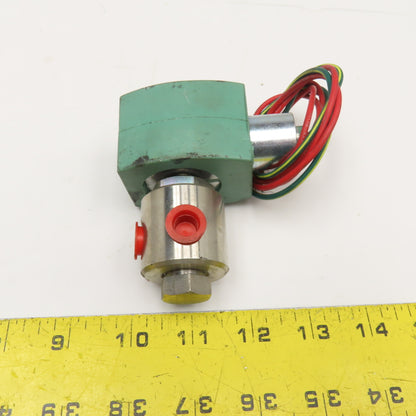 Asco 8210G100 Redhat Solenoid Valve 1/4" NPT 100PSI WOG 110/120V 50/60Hz