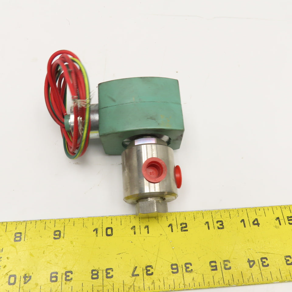 Asco 8210G100 Redhat Solenoid Valve 1/4" NPT 100PSI WOG 110/120V 50/60Hz