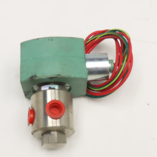 Asco 8210G100 Redhat Solenoid Valve 1/4" NPT 100PSI WOG 110/120V 50/60Hz