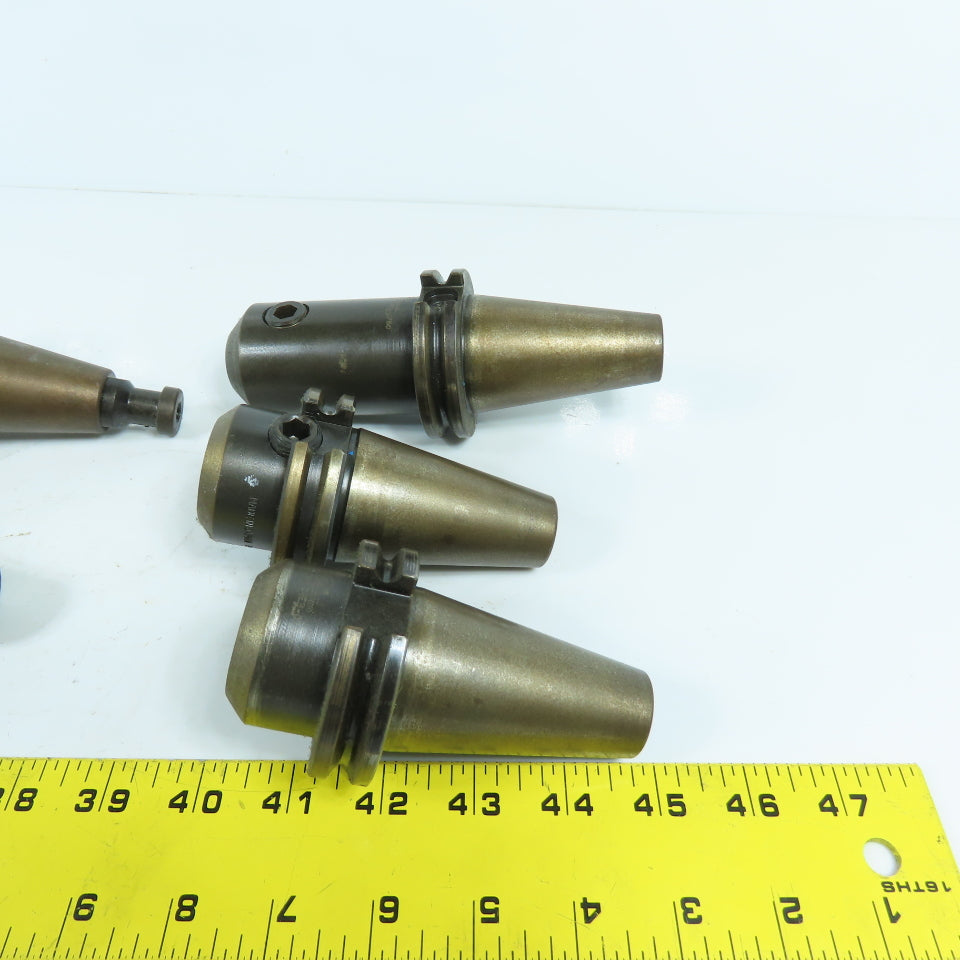 Misc Brands CAT40 Coolant Thru End Mill Tool Holders 3/4", 1/2", 3/8" Lot Of 6