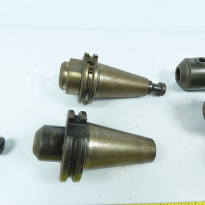 Misc Brands CAT40 Coolant Thru End Mill Tool Holders 3/4", 1/2", 3/8" Lot Of 6