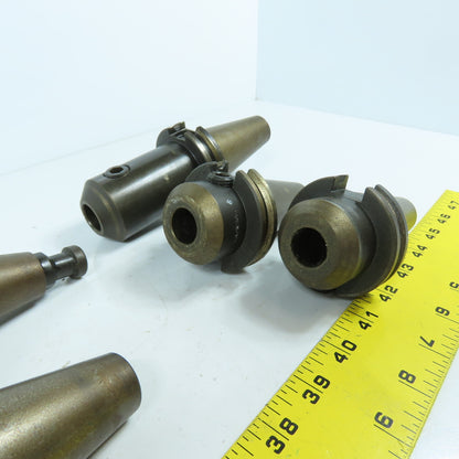 Misc Brands CAT40 Coolant Thru End Mill Tool Holders 3/4", 1/2", 3/8" Lot Of 6