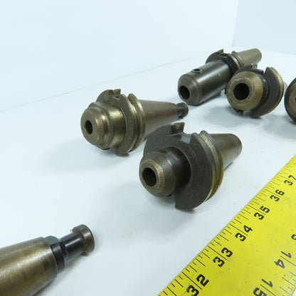 Misc Brands CAT40 Coolant Thru End Mill Tool Holders 3/4", 1/2", 3/8" Lot Of 6