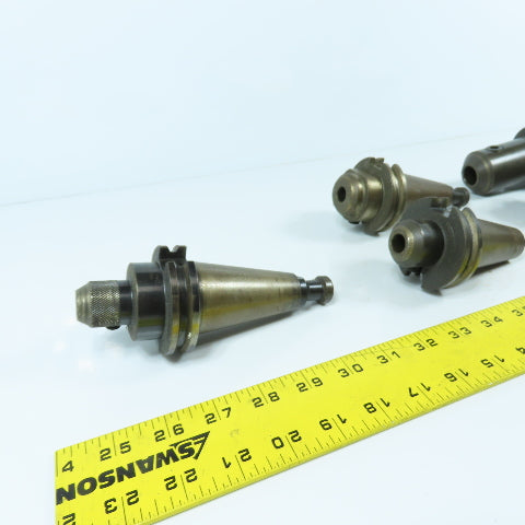 Misc Brands CAT40 Coolant Thru End Mill Tool Holders 3/4", 1/2", 3/8" Lot Of 6