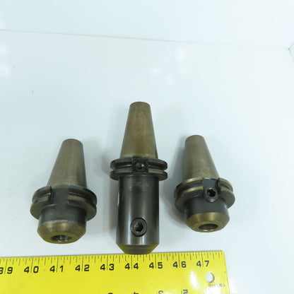 Misc Brands CAT40 Coolant Thru End Mill Tool Holders 3/4", 1/2", 3/8" Lot Of 6