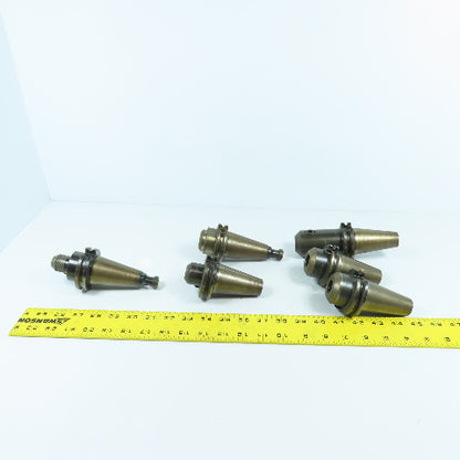 Misc Brands CAT40 Coolant Thru End Mill Tool Holders 3/4", 1/2", 3/8" Lot Of 6