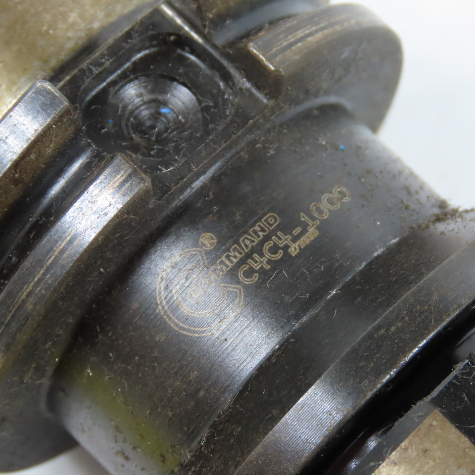 Command C4C4-1000 CAT40 Coolant Thru Collet Chuck Tool Holder 1.00" ID 3" Proj