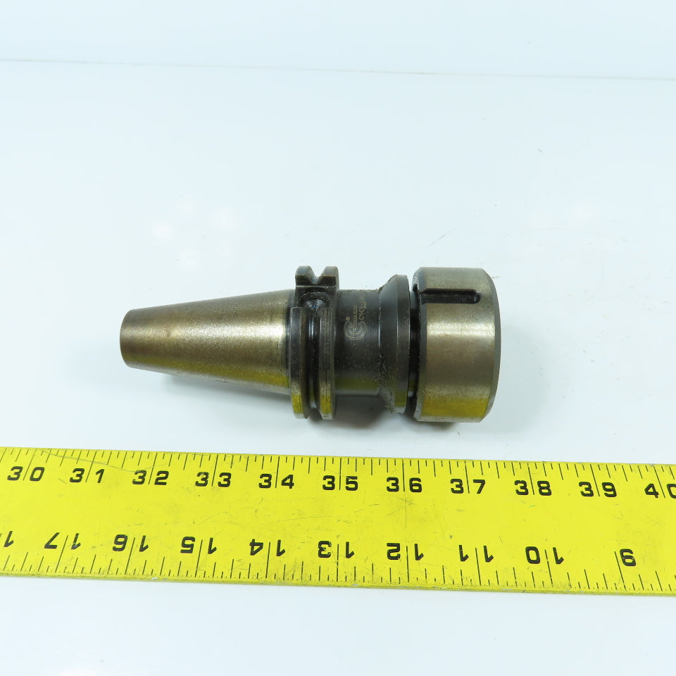 Command C4C4-1000 CAT40 Coolant Thru Collet Chuck Tool Holder 1.00" ID 3" Proj