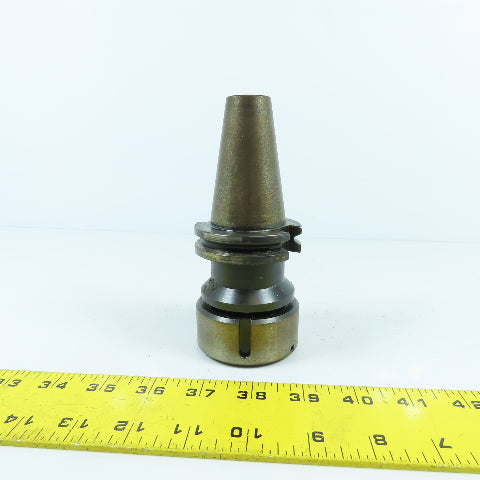 Command C4C4-1000 CAT40 Coolant Thru Collet Chuck Tool Holder 1.00" ID 3" Proj