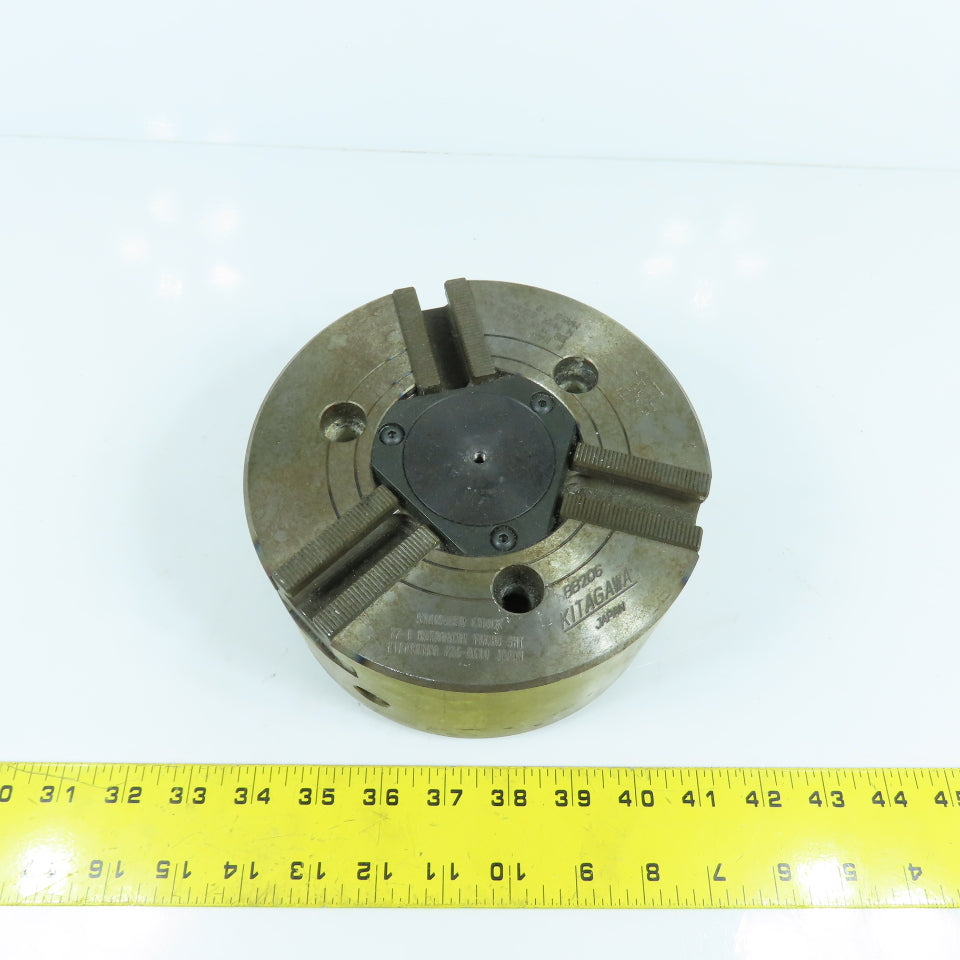 Kitagawa BB206 170mm Standard 3-Jaw Lathe Power Chuck 20kN Draw Max 6000RPM