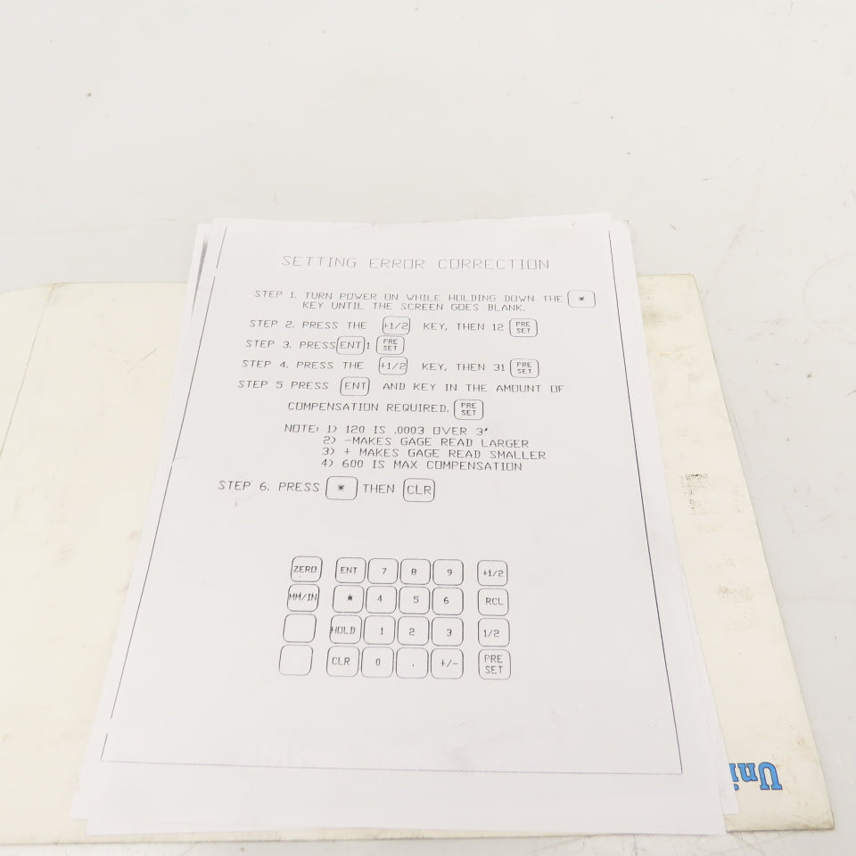United Tool Supply Unite-A-Matic 8620 Gear Inspection Gauges Kit W/ Case