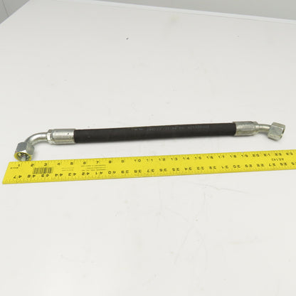 Parker 3/4" (-12) JIC Female Swivel 45° & 90° Elbow Hose Assembly 4000PSI 21"