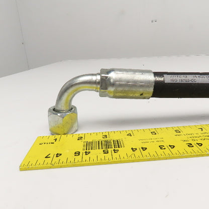 Parker 3/4" (-12) JIC Female Swivel 45° & 90° Elbow Hose Assembly 4000PSI 21"