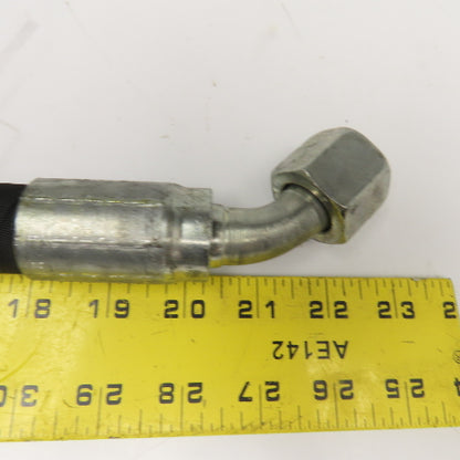 Parker 3/4" (-12) JIC Female Swivel 45° & 90° Elbow Hose Assembly 4000PSI 21"