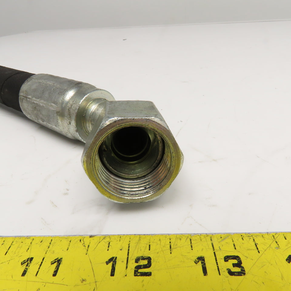 Parker 3/4" (-12) JIC Female Swivel 45° & 90° Elbow Hose Assembly 4000PSI 21"