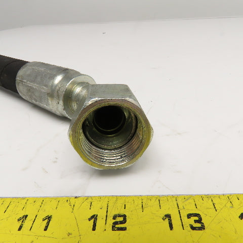 Parker 3/4" (-12) JIC Female Swivel 45° & 90° Elbow Hose Assembly 4000PSI 21"