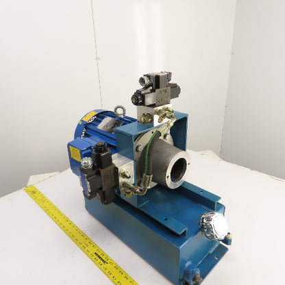 Elektrim 4 Gallon 5HP Hydraulic Power Unit &Valves 230/460V 3PH 1735RPM (NO PUMP