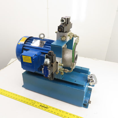 Elektrim 4 Gallon 5HP Hydraulic Power Unit &Valves 230/460V 3PH 1735RPM (NO PUMP