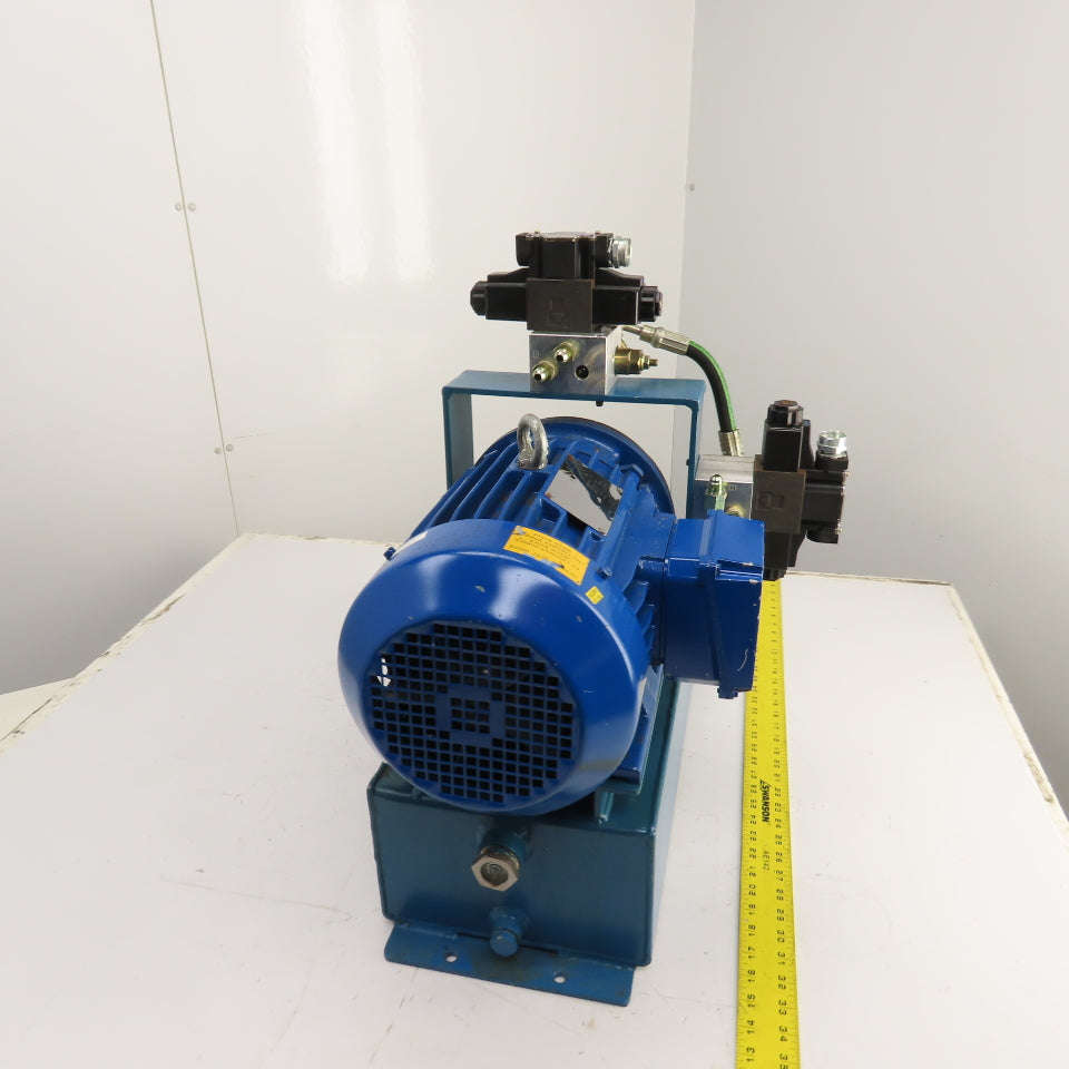 Elektrim 4 Gallon 5HP Hydraulic Power Unit &Valves 230/460V 3PH 1735RPM (NO PUMP