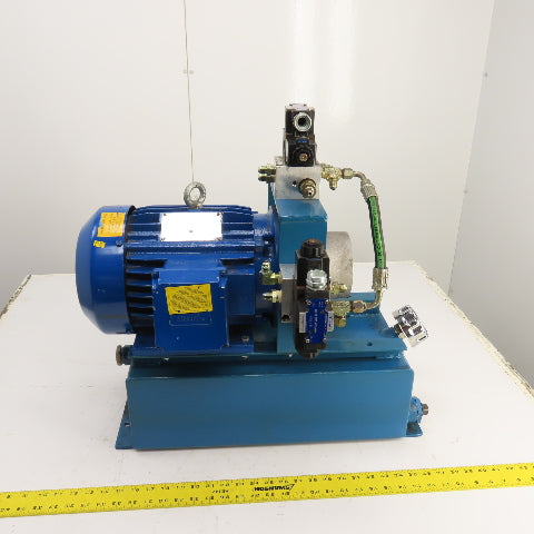 Elektrim 4 Gallon 5HP Hydraulic Power Unit &Valves 230/460V 3PH 1735RPM (NO PUMP
