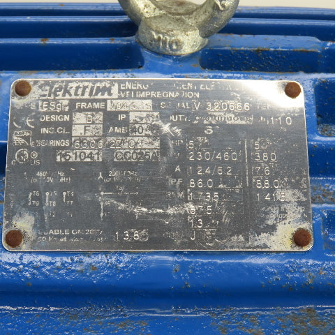 Elektrim 4 Gallon 5HP Hydraulic Power Unit 230/460V 3PH 1735RPM (NO PUMP)