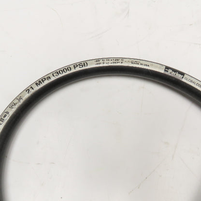 Parker 1/2" (-8) JIC Female Swivel Straight x 90° Ends Hose Assembly 3000PSI 40"