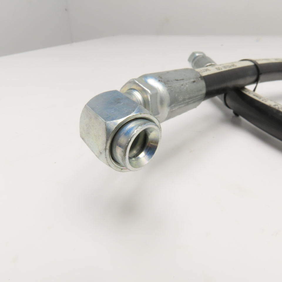 Parker 1/2" (-8) JIC Female Swivel Straight x 90° Ends Hose Assembly 3000PSI 40"