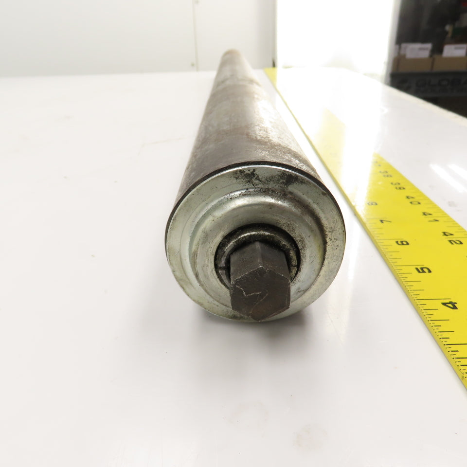 2.5" OD x38" Face Heavy Duty Gravity Conveyor Steel Rollers 11/16" Axle 40-1/8"L