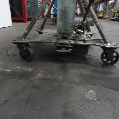 Bohl Equipment Co. Manual Foot Powered Lift Cart Table 29"x 26-1/2"Top W/Casters