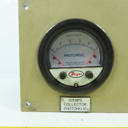 Dwyer Instruments 3005 C Photohelic Pressure Switch Gauge 25PSIG Max W/ Mount